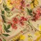 1 Yard Light Green Painterly Floral Rayon Challis Fabric Green Wildflower Walk Print 55 inch Width